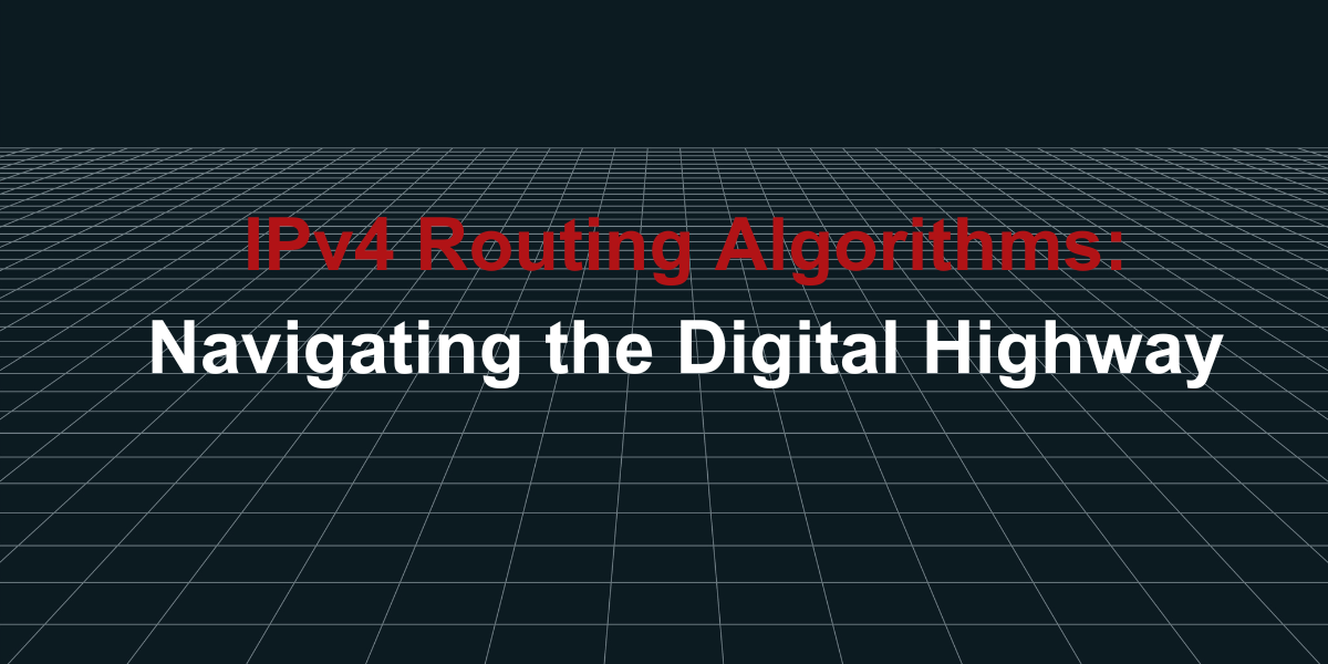IPv4 Routing Algorithms: Navigating the Digital Highway